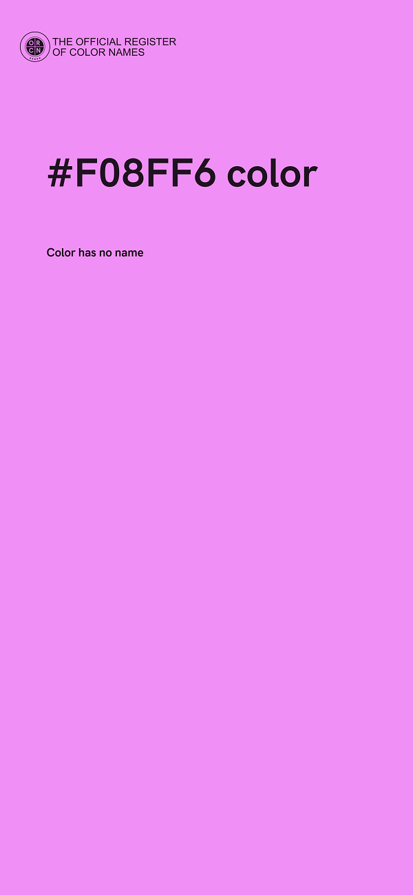#F08FF6 color image