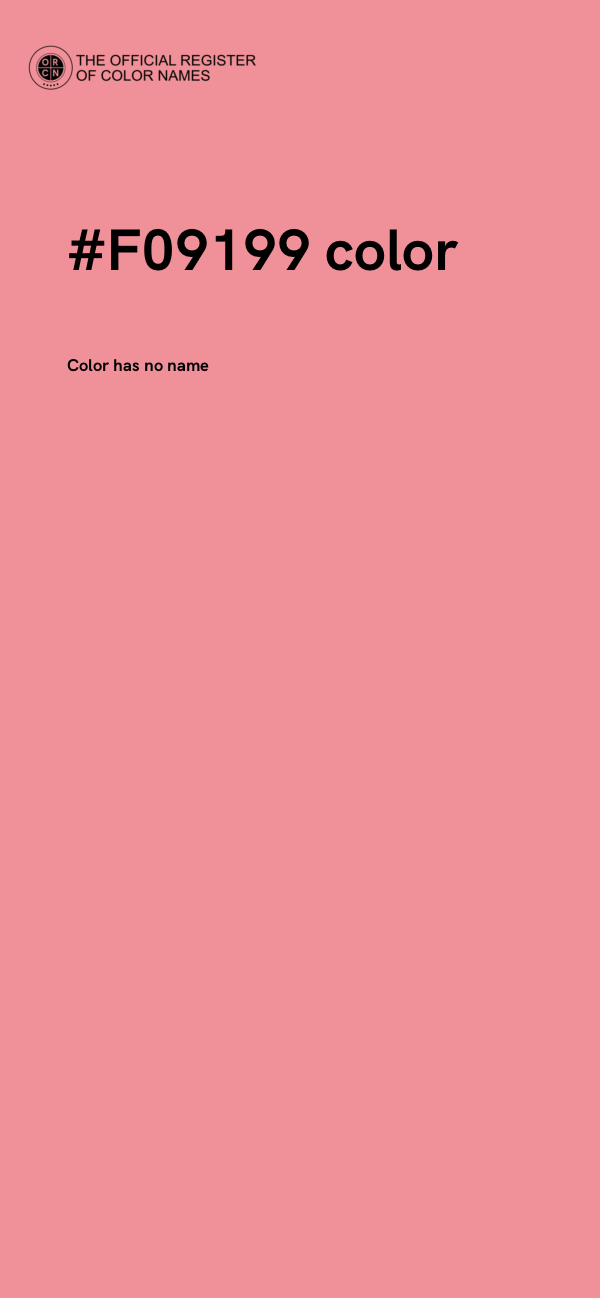 #F09199 color image