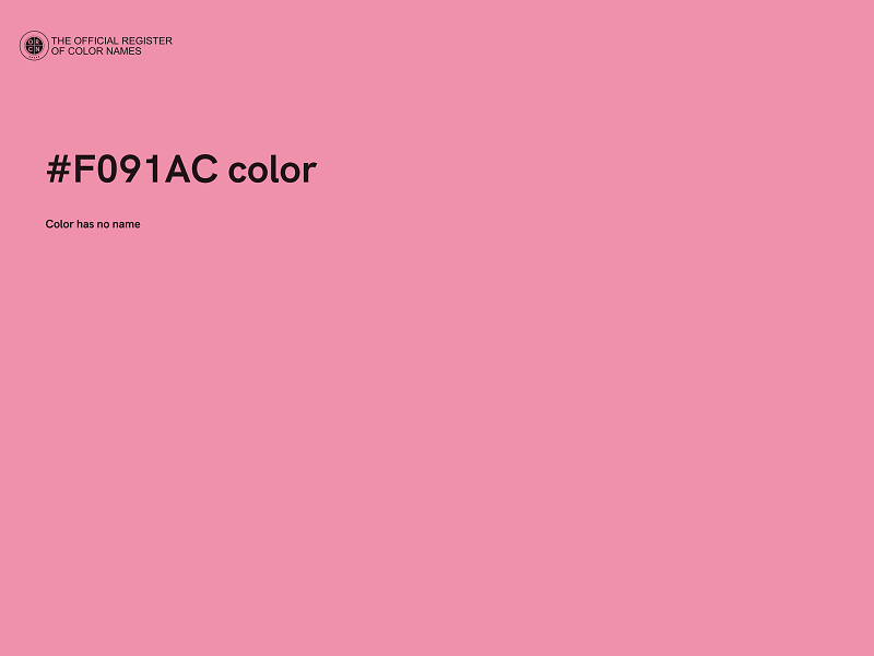 #F091AC color image