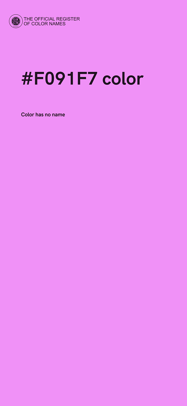 #F091F7 color image