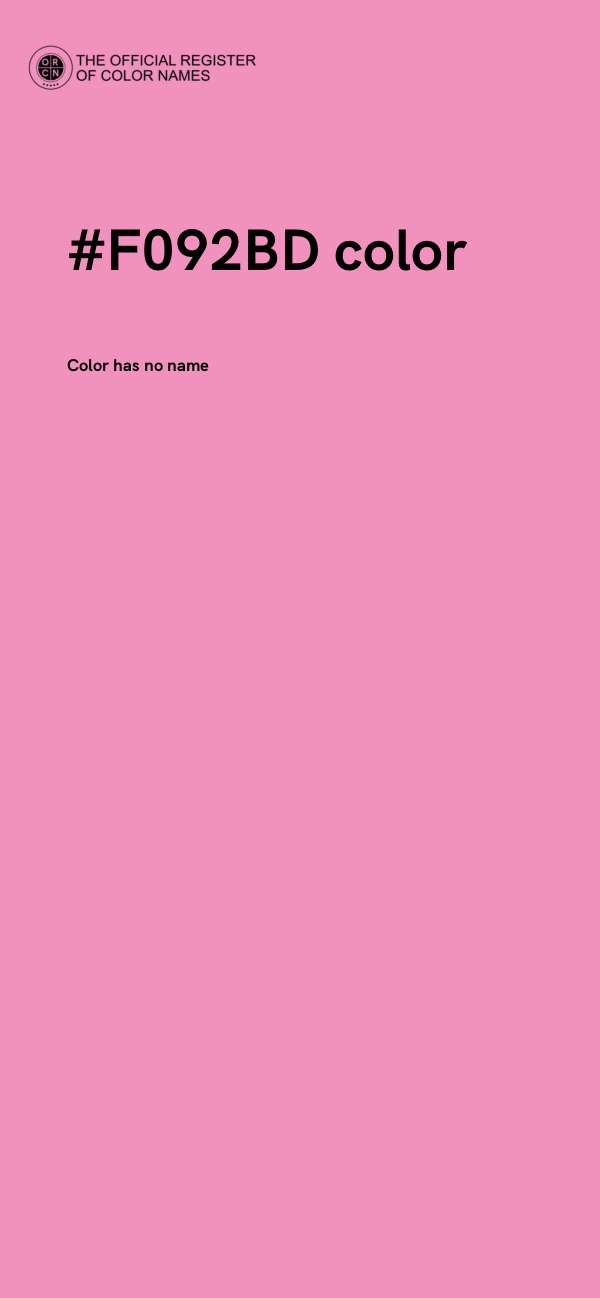 #F092BD color image