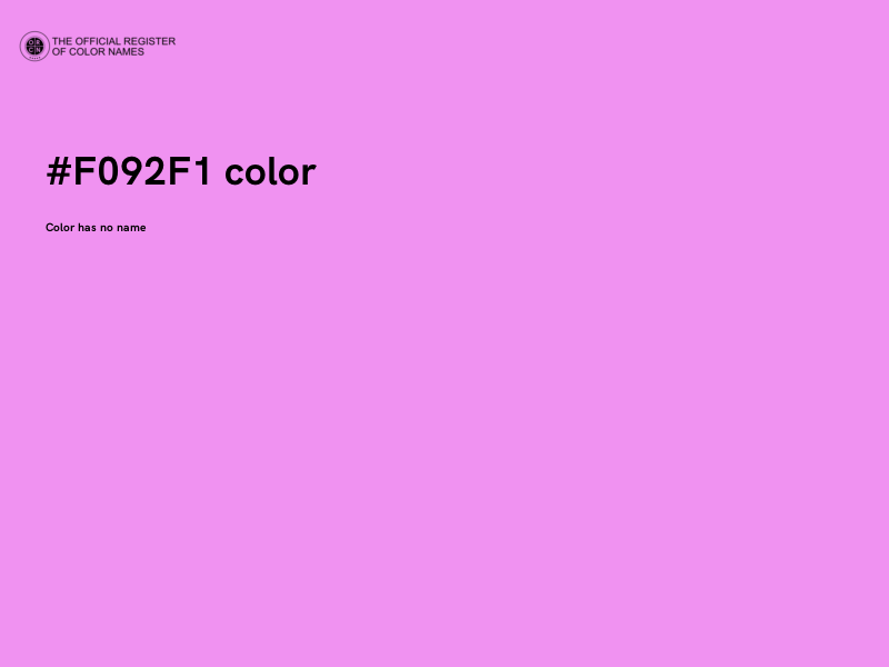 #F092F1 color image