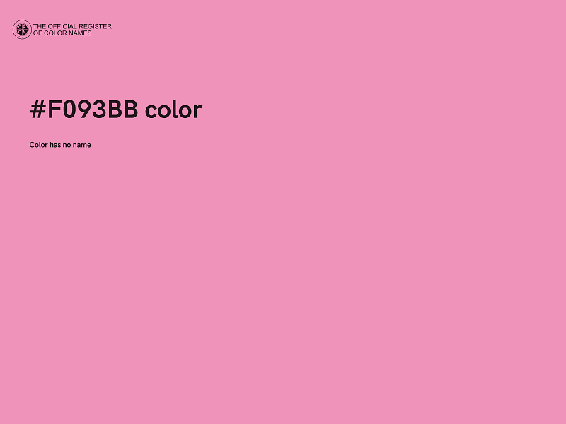 #F093BB color image