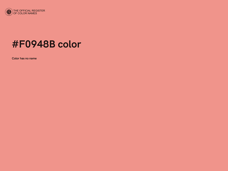 #F0948B color image