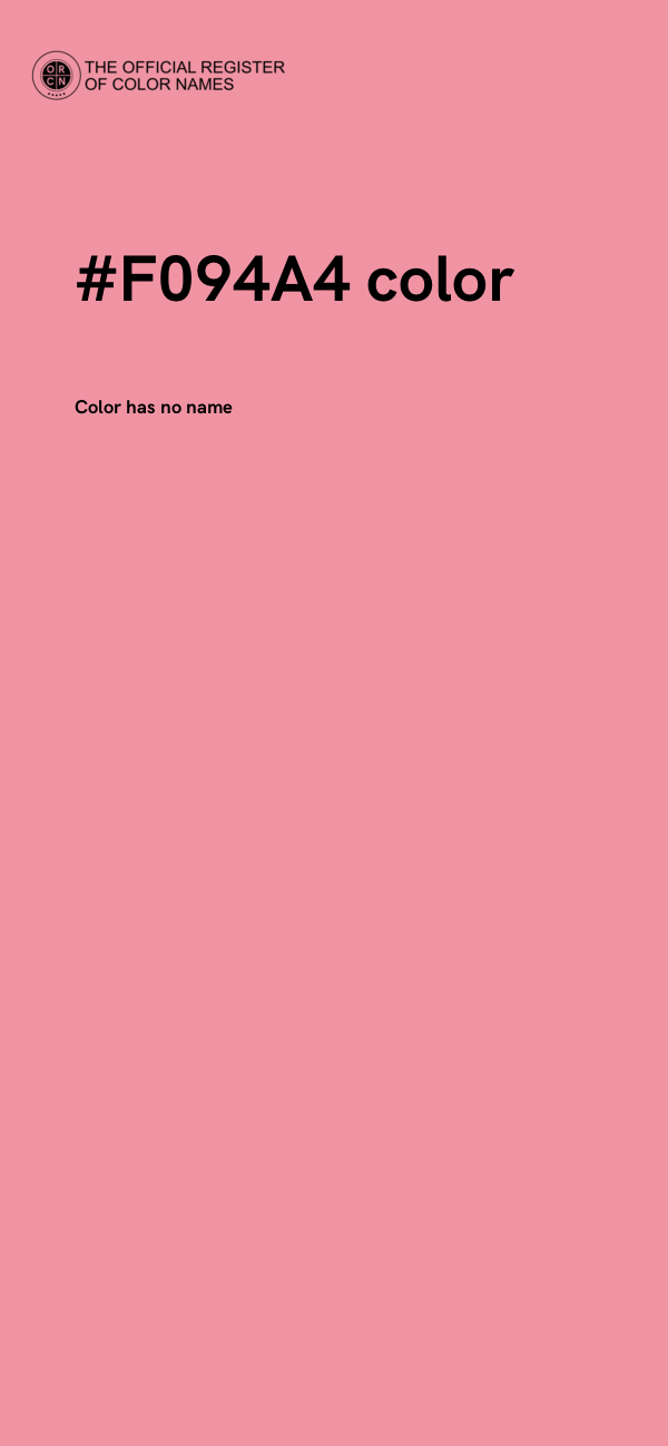 #F094A4 color image
