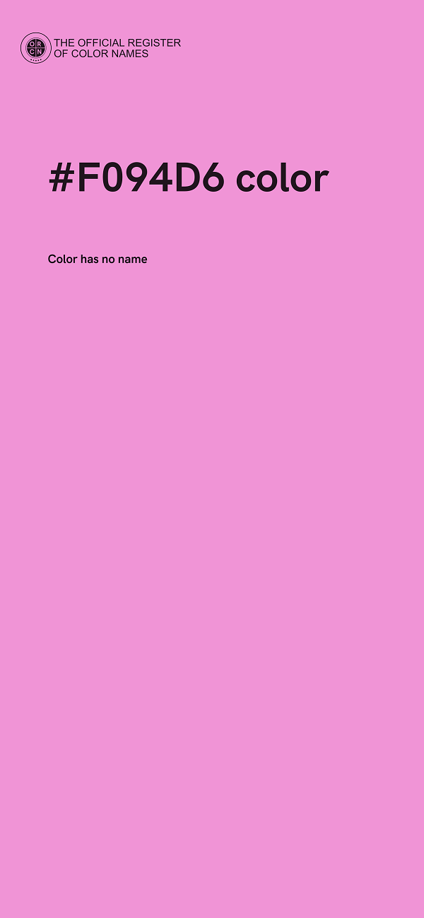 #F094D6 color image