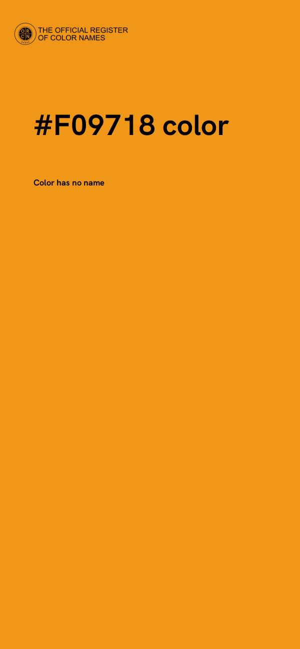 #F09718 color image
