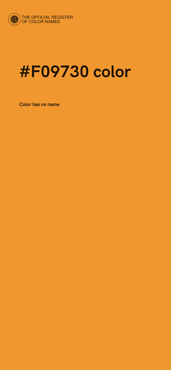 #F09730 color image