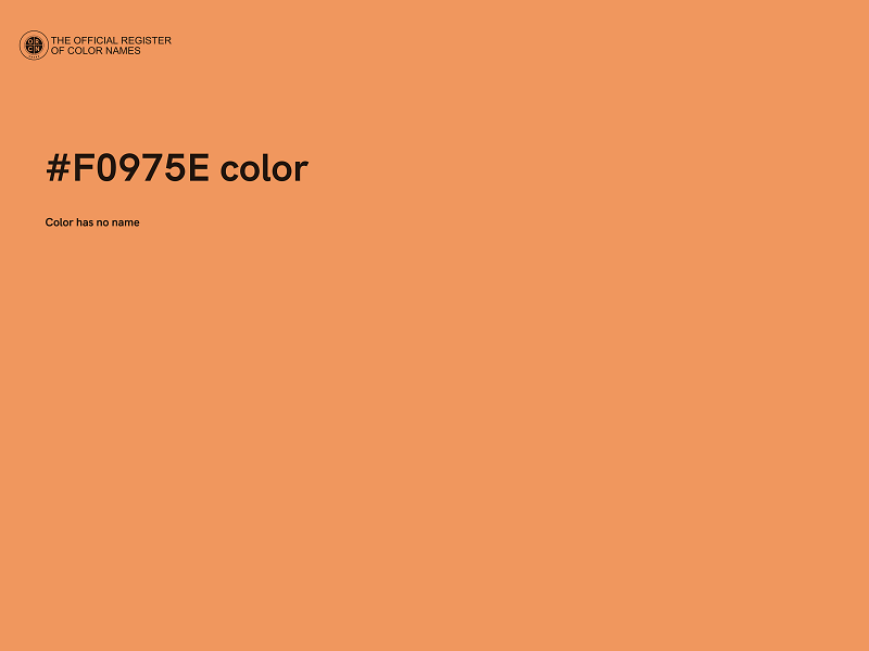 #F0975E color image