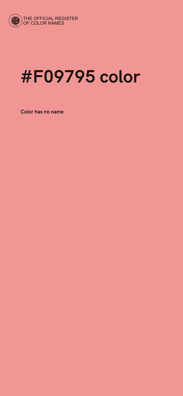 #F09795 color image
