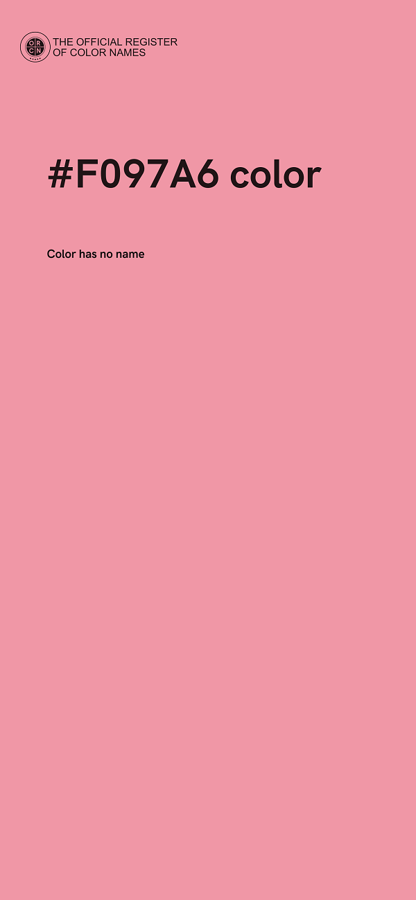 #F097A6 color image