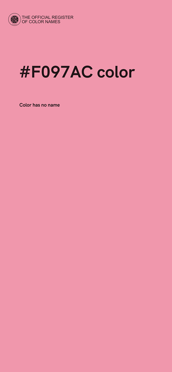 #F097AC color image