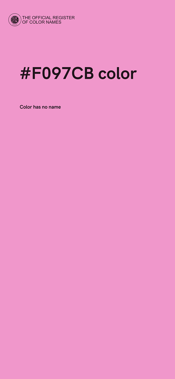 #F097CB color image