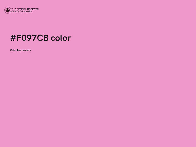 #F097CB color image