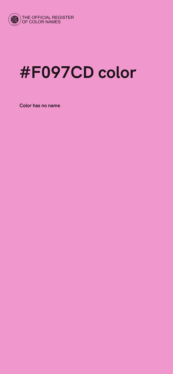 #F097CD color image