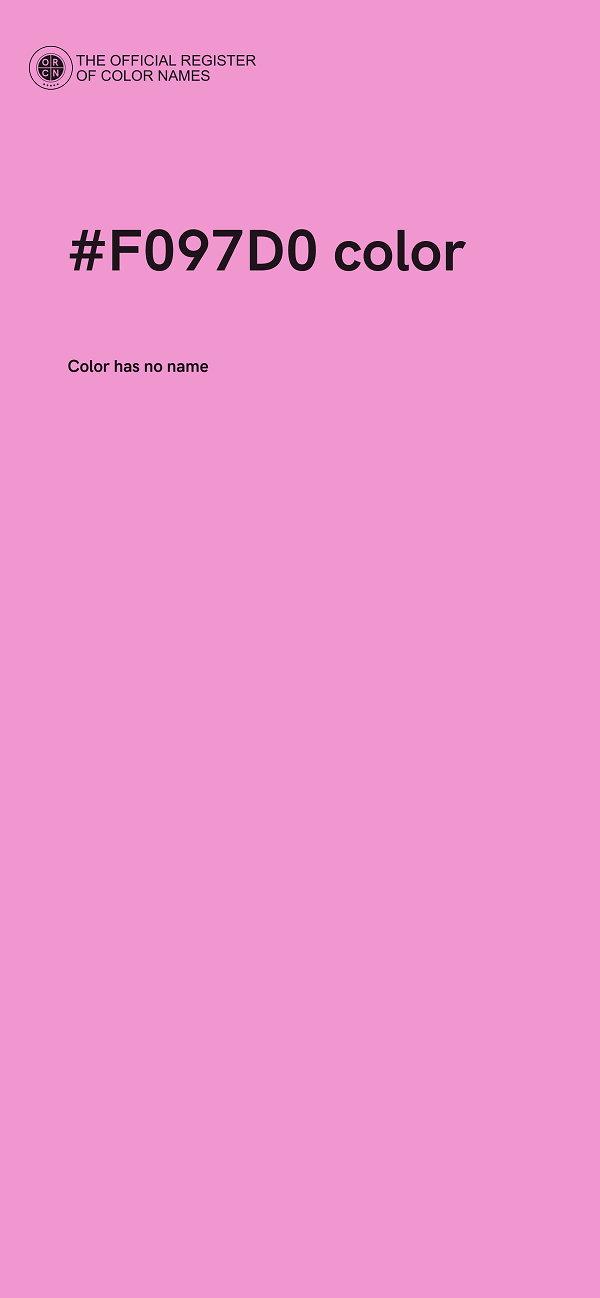 #F097D0 color image