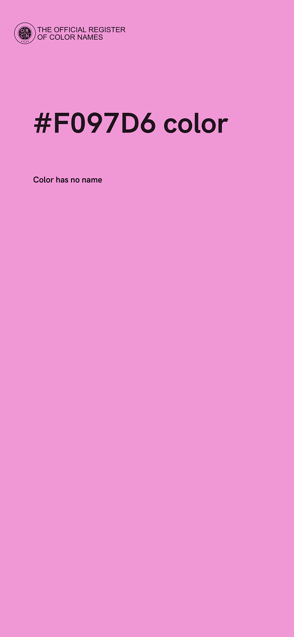 #F097D6 color image