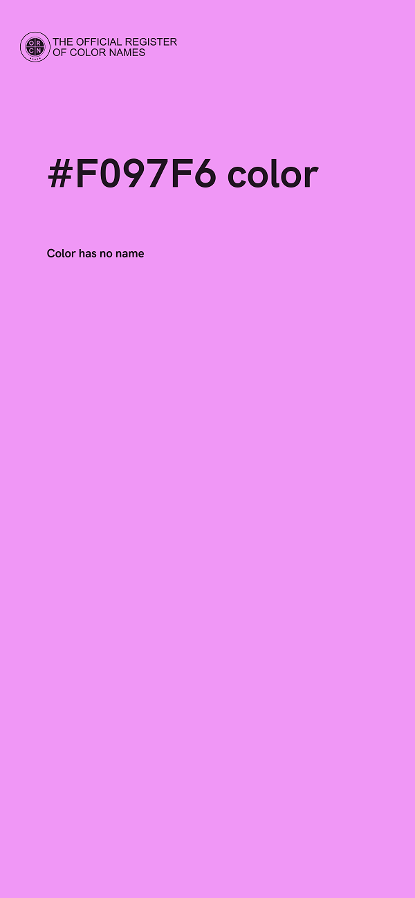 #F097F6 color image