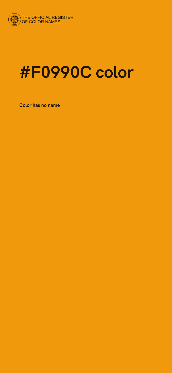 #F0990C color image