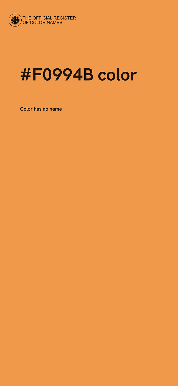 #F0994B color image