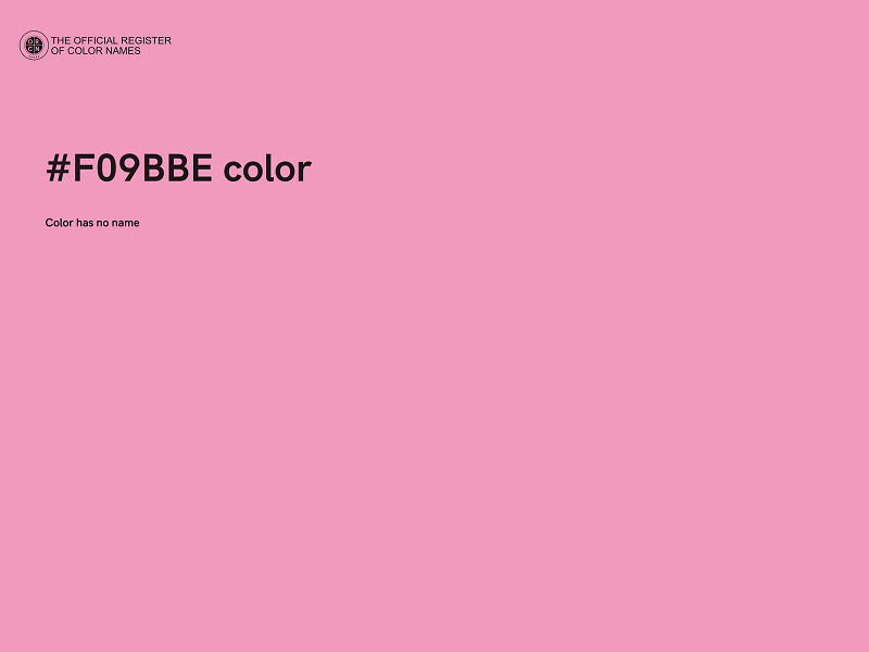 #F09BBE color image