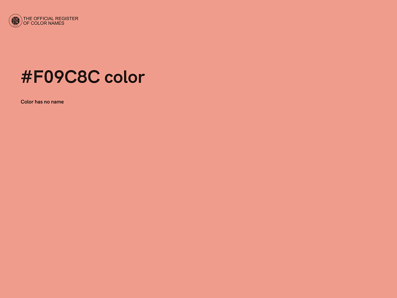 #F09C8C color image