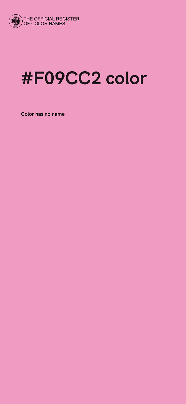 #F09CC2 color image