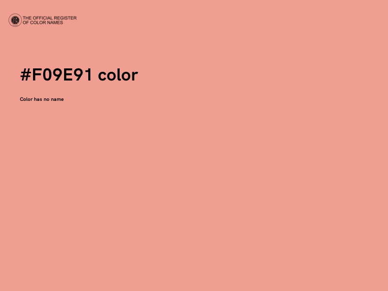 #F09E91 color image