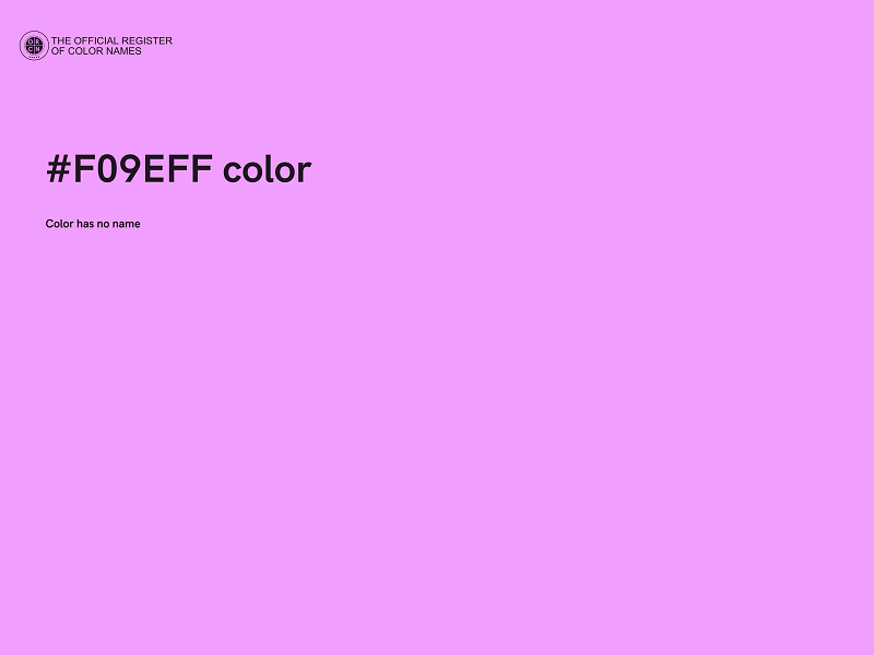#F09EFF color image