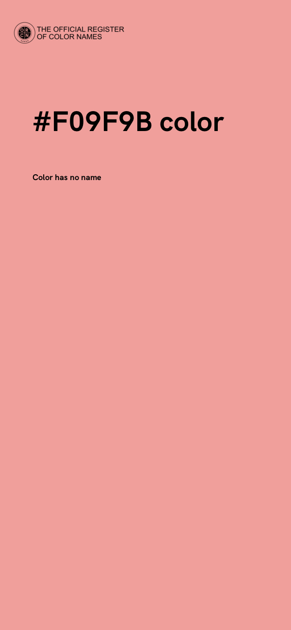 #F09F9B color image