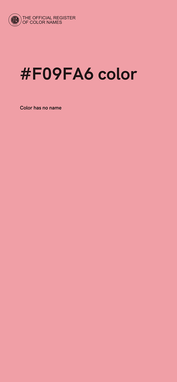 #F09FA6 color image