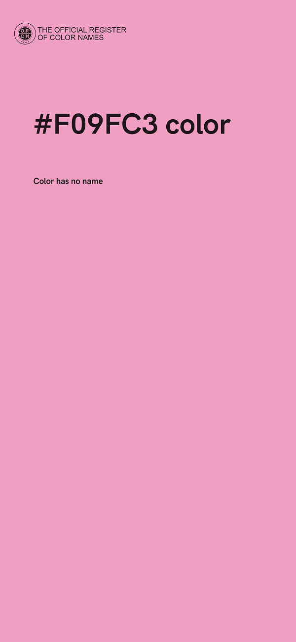 #F09FC3 color image