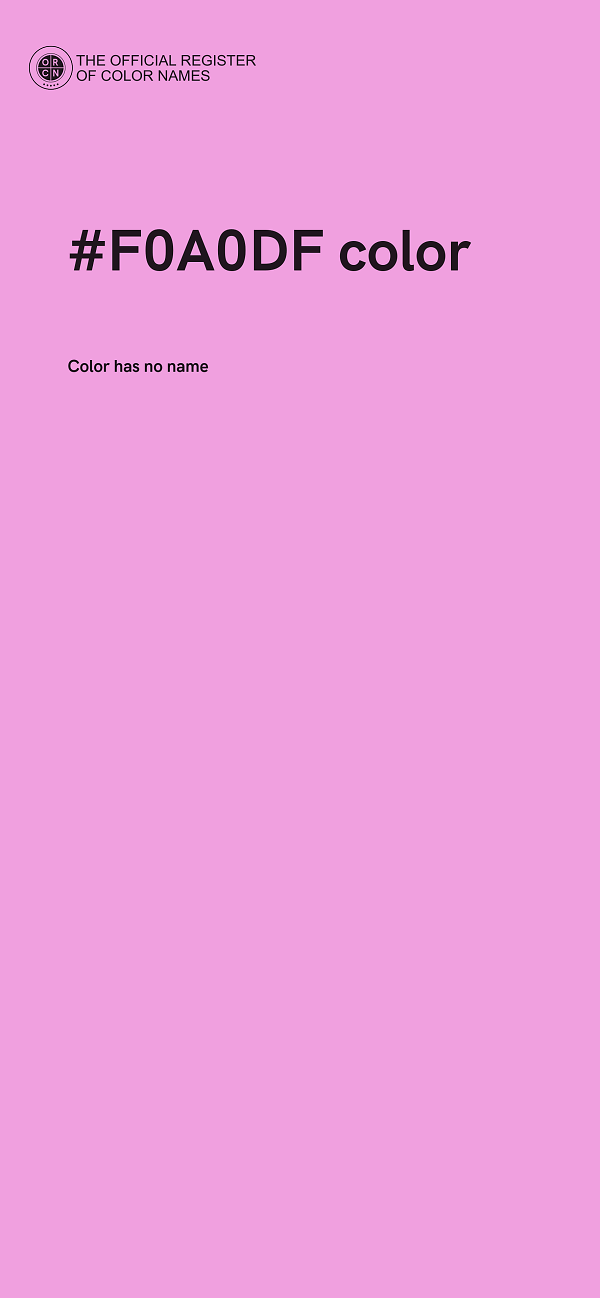 #F0A0DF color image