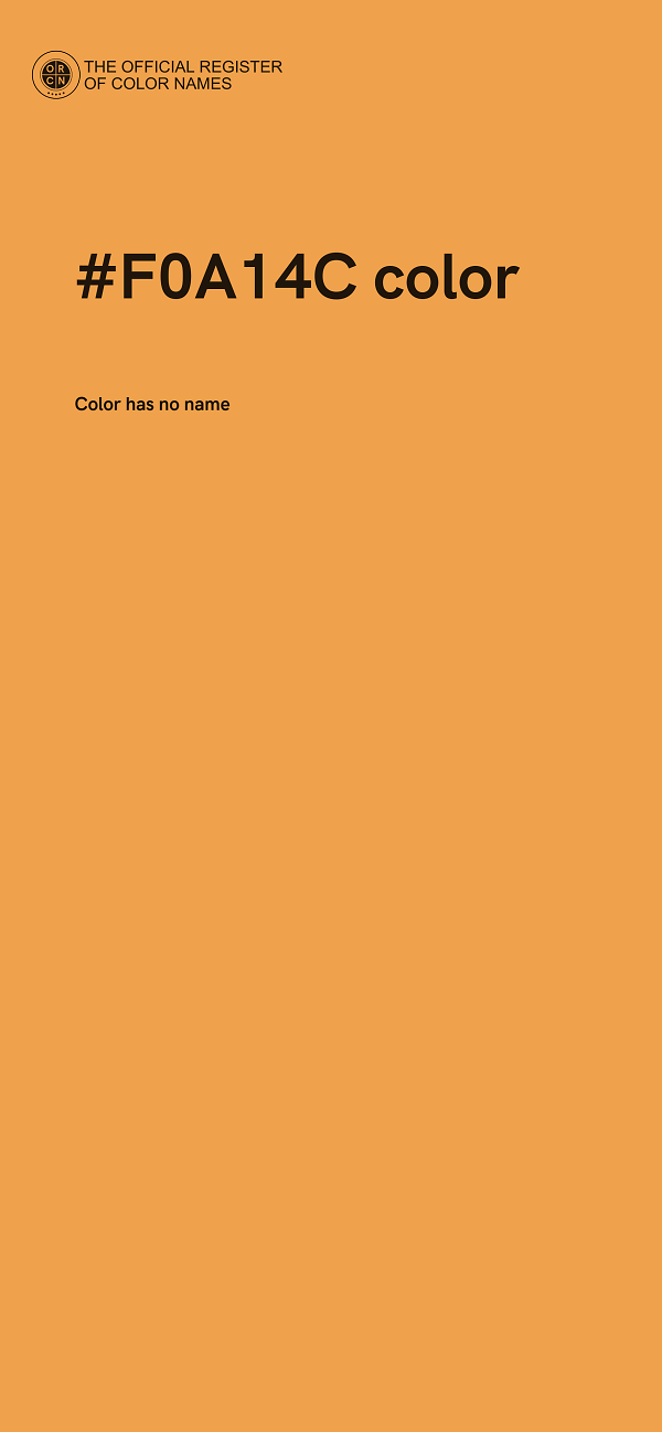 #F0A14C color image