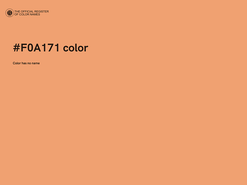 #F0A171 color image