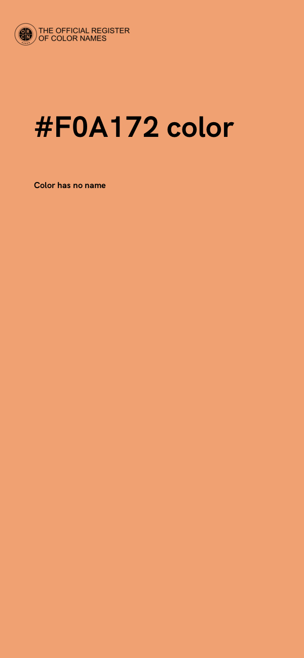 #F0A172 color image