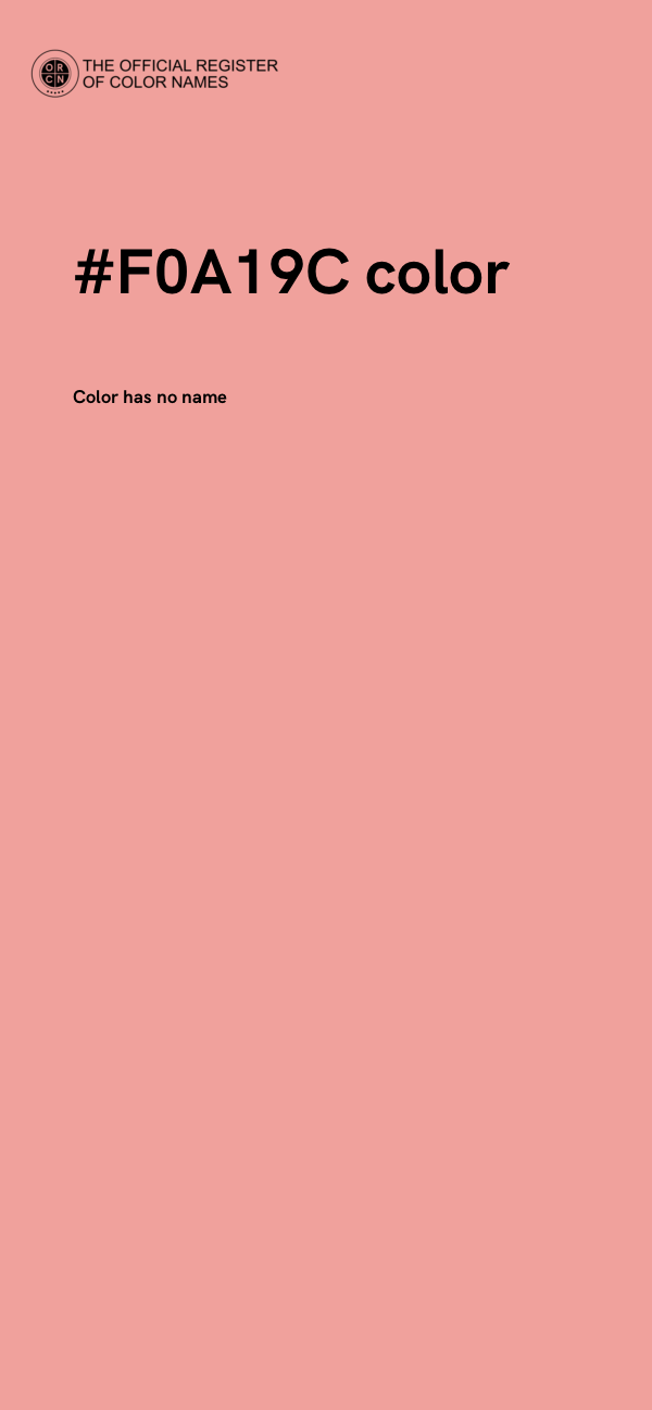 #F0A19C color image