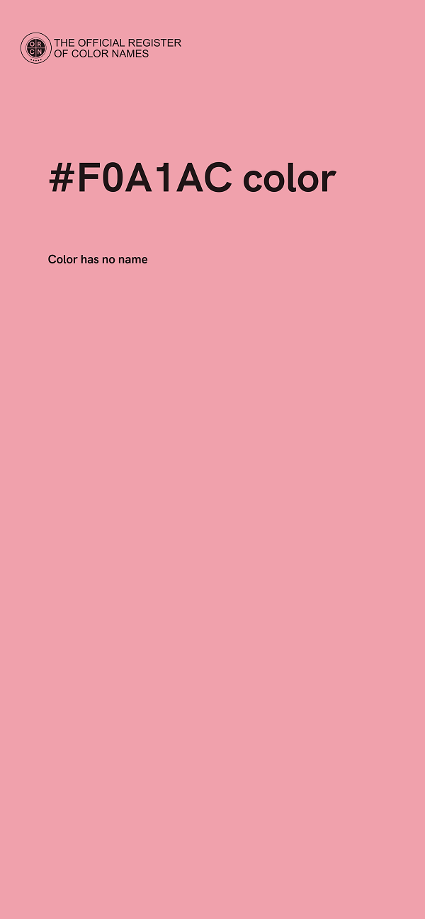 #F0A1AC color image