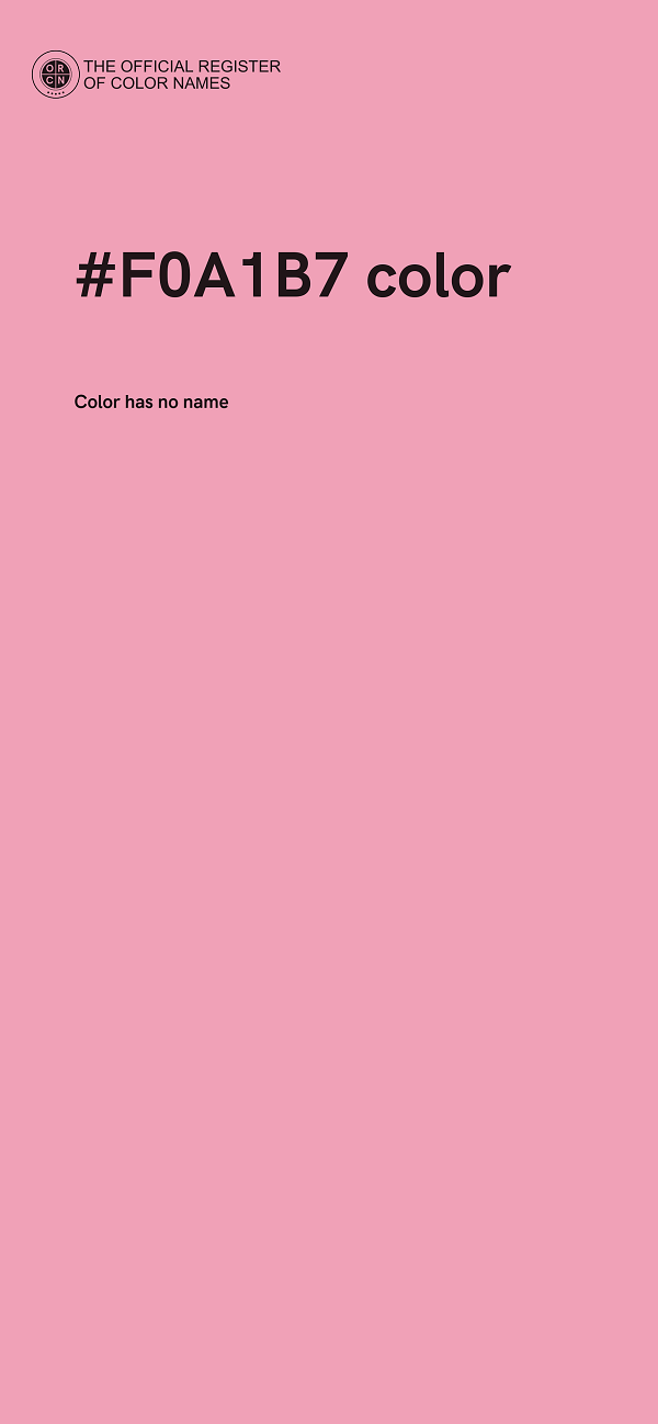 #F0A1B7 color image