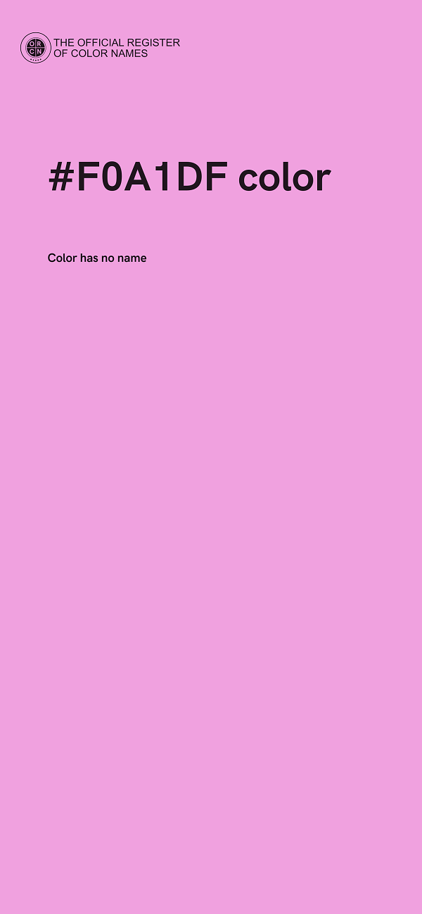 #F0A1DF color image