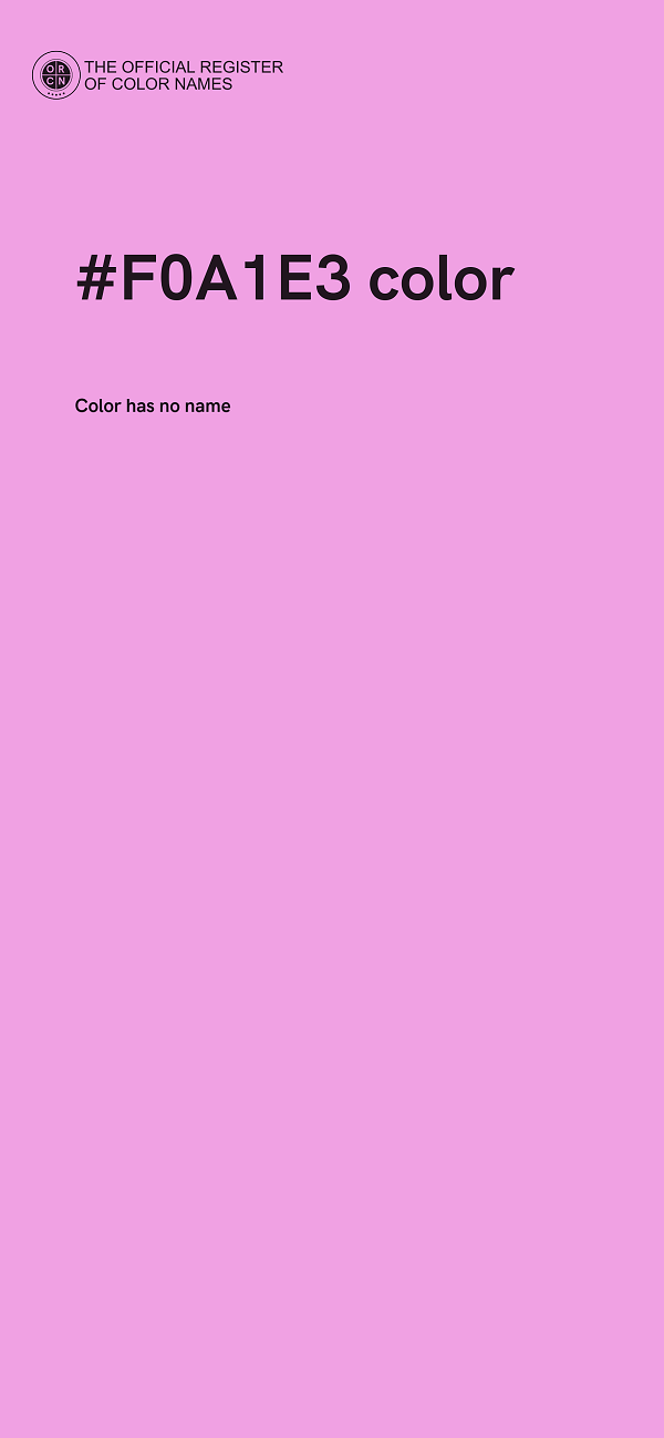#F0A1E3 color image