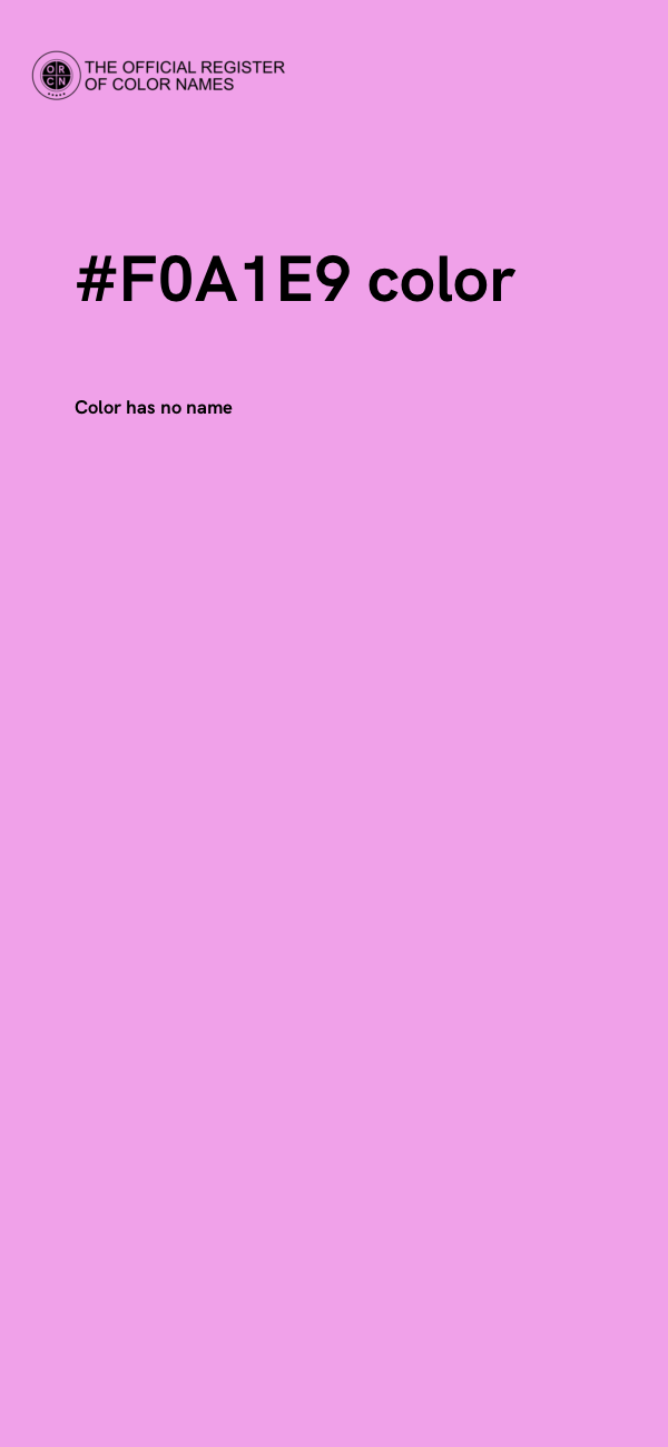 #F0A1E9 color image