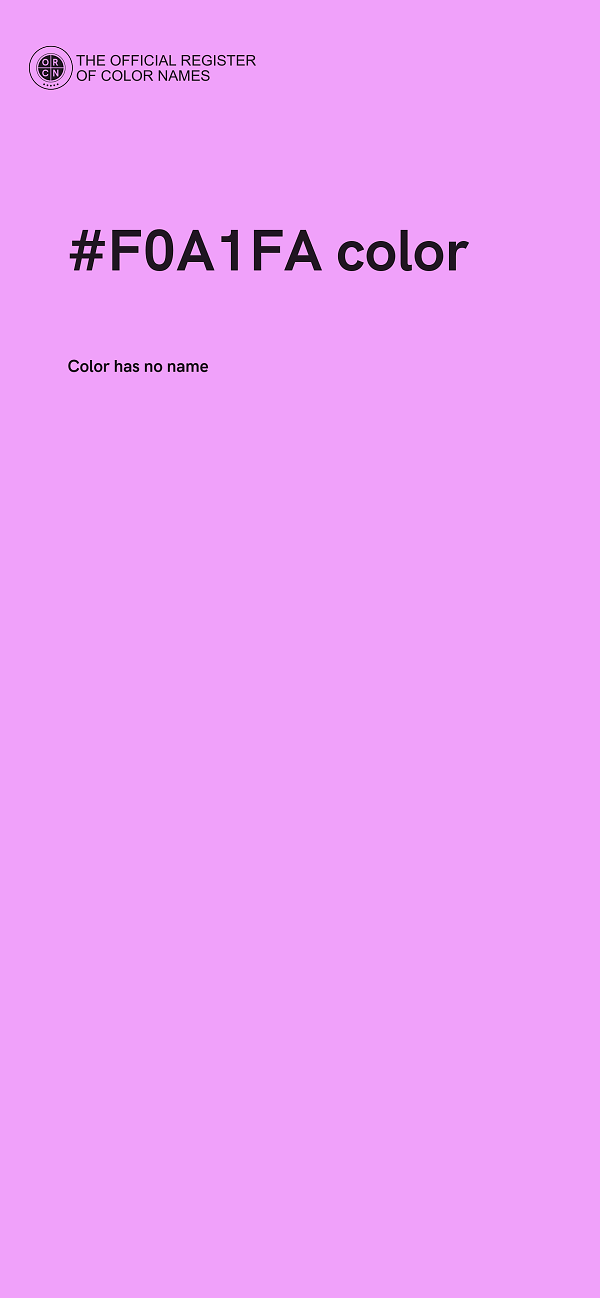 #F0A1FA color image