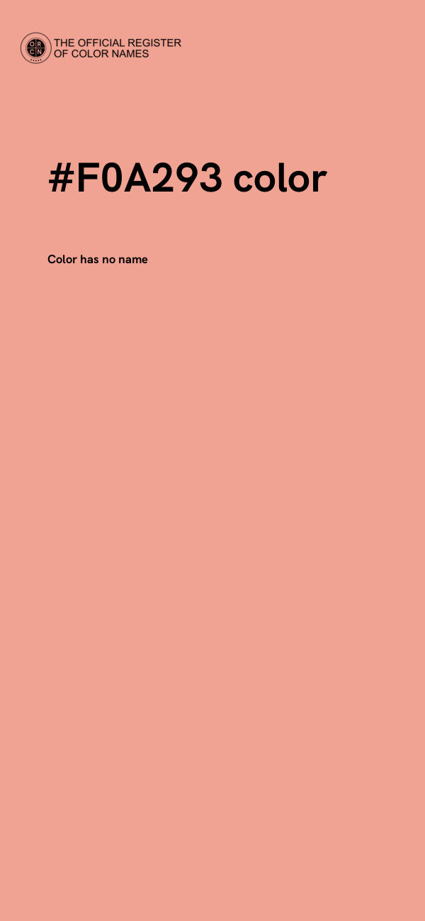 #F0A293 color image