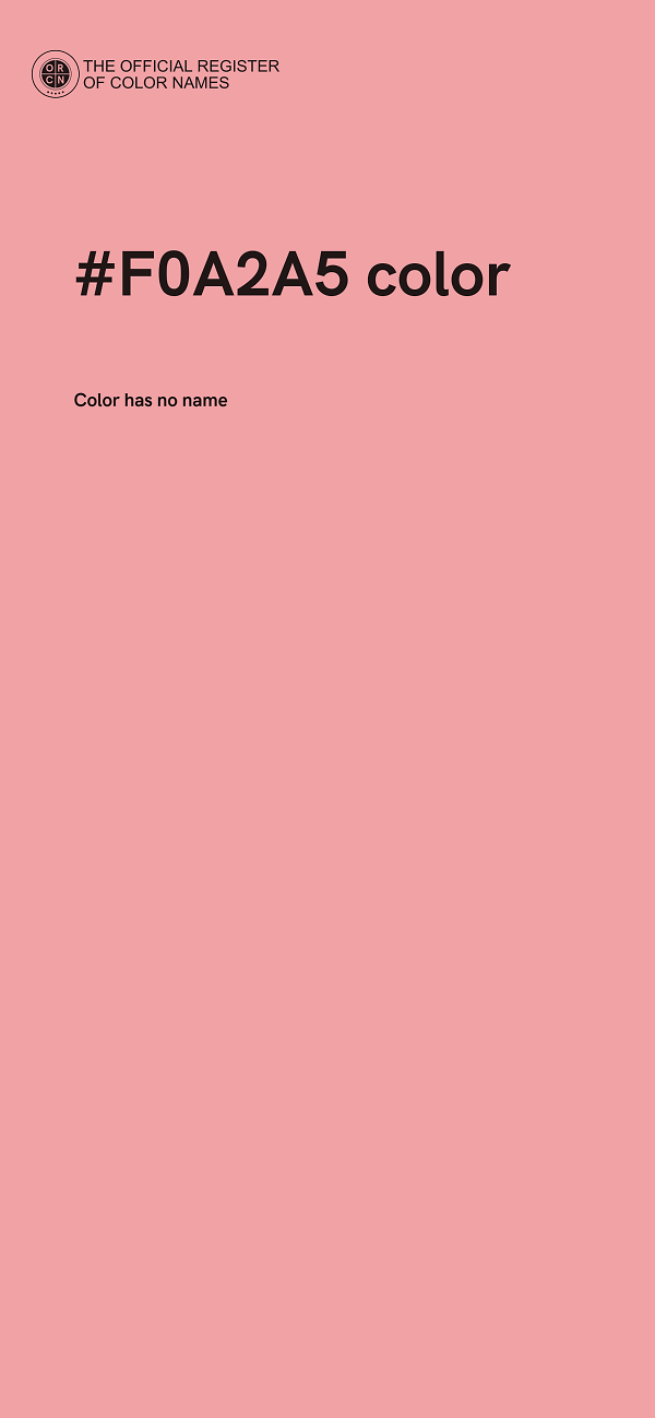 #F0A2A5 color image
