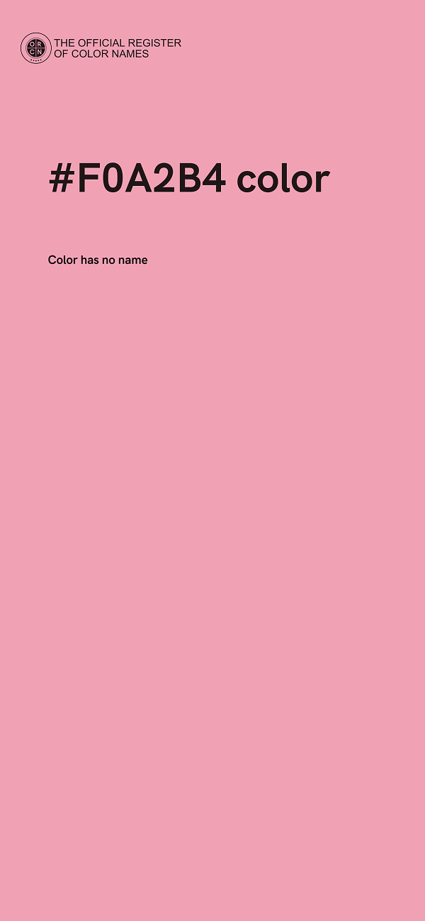 #F0A2B4 color image
