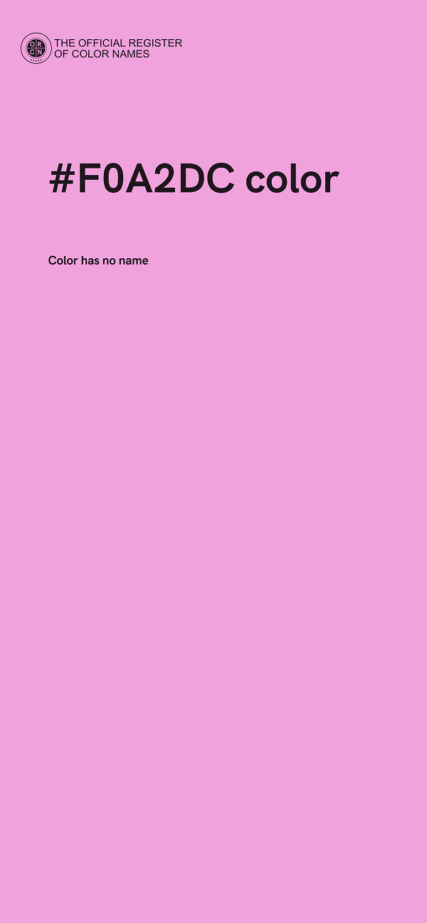 #F0A2DC color image
