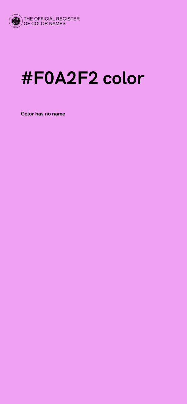 #F0A2F2 color image