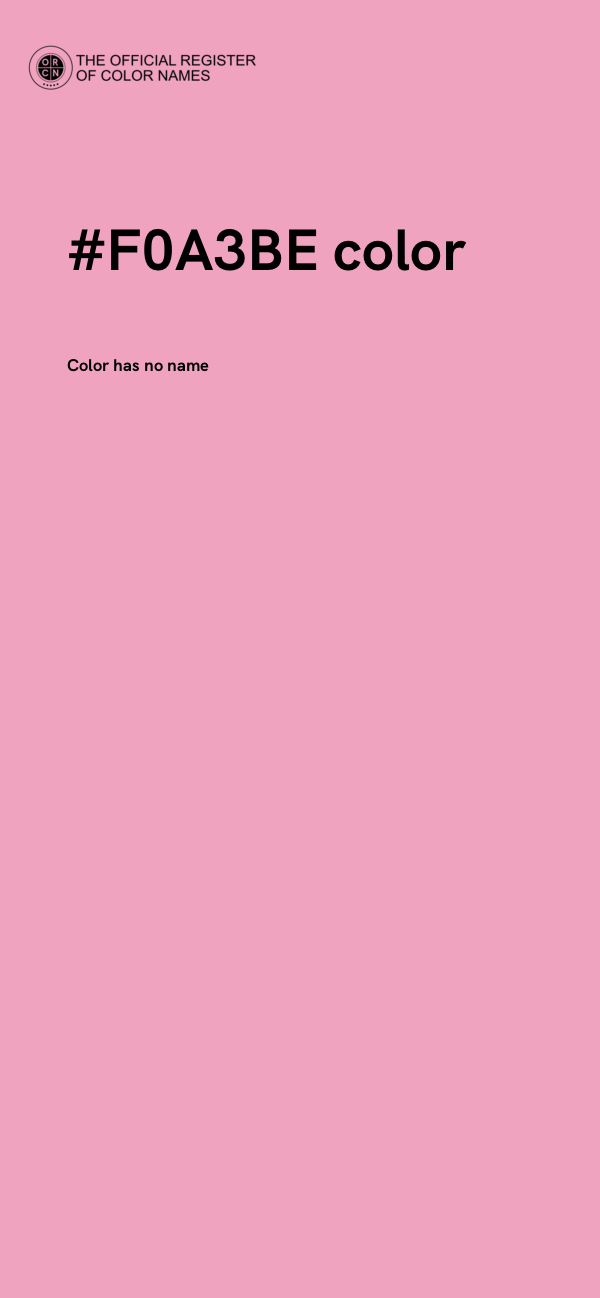 #F0A3BE color image