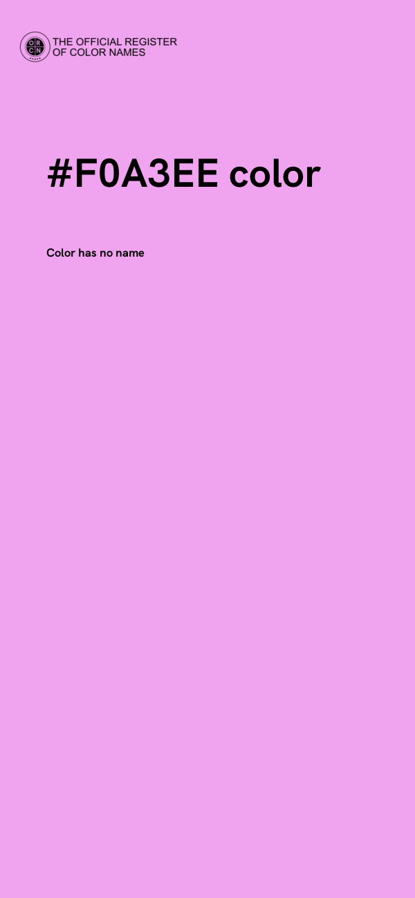 #F0A3EE color image